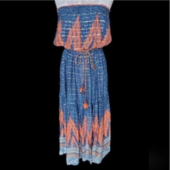 Anthropologie -VERB BYPALLAVI SINGHEEV - Blue Bandhani Printed Dress NWT… - Picture 5 of 13